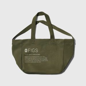 FIGS Heather Olive Canvas Tote